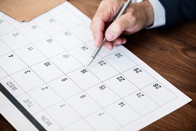 Significado de soñar con calendario